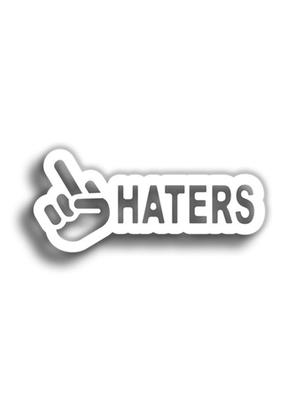 F.ck Haters 11x5 cm Siyah Sticker