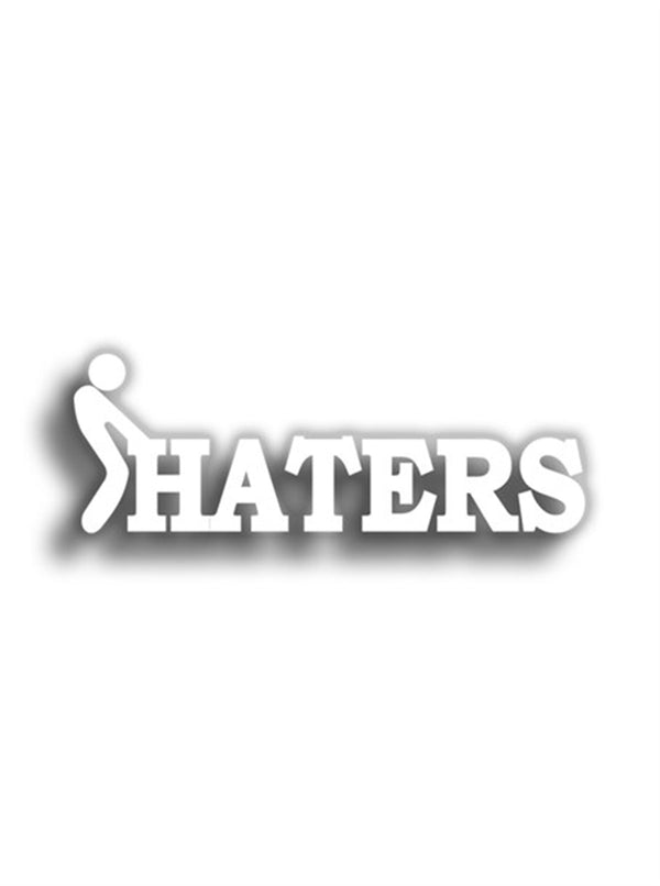 F.ck Haters 14x4 cm Siyah Sticker