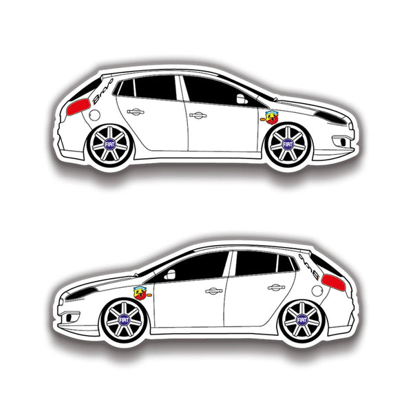 Fiat Bravo 16x6 cm Sticker