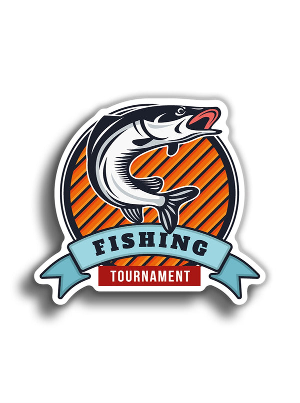 Fishing Tournament 10x9 cm Sticker