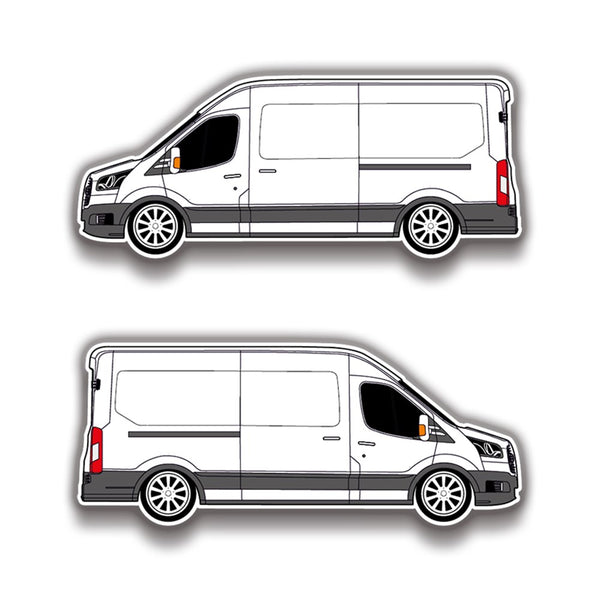 Ford Transit Van 16x6 cm Sticker