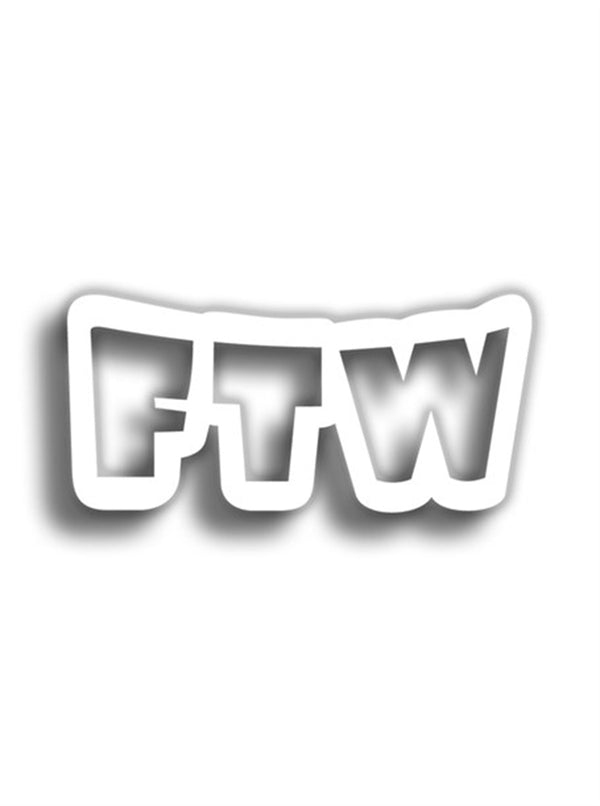 FTW 11x5 cm Siyah Sticker