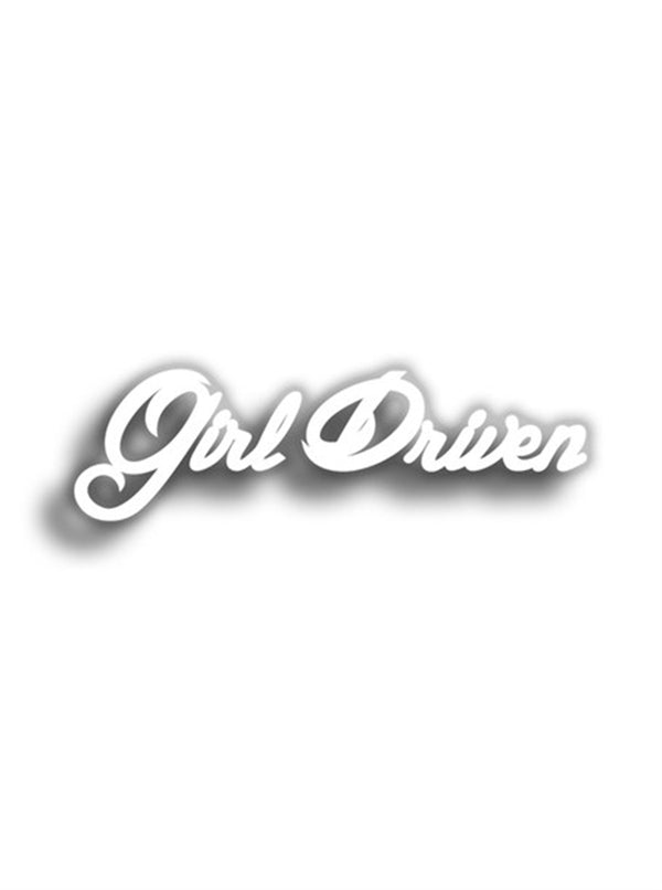 Girl Driven 9x3 cm Siyah Sticker