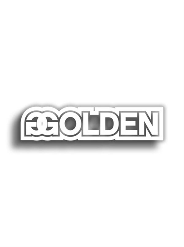 Golden 13x3 cm Siyah Sticker