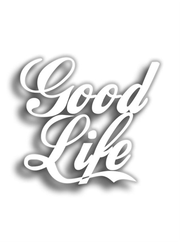 Good Life 9x9 cm Siyah Sticker