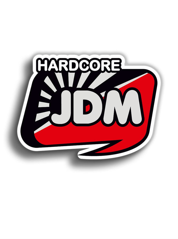 Hardcore JDM 9x7 cm Sticker