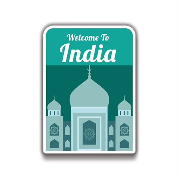 Hindistan 10x8 cm Sticker