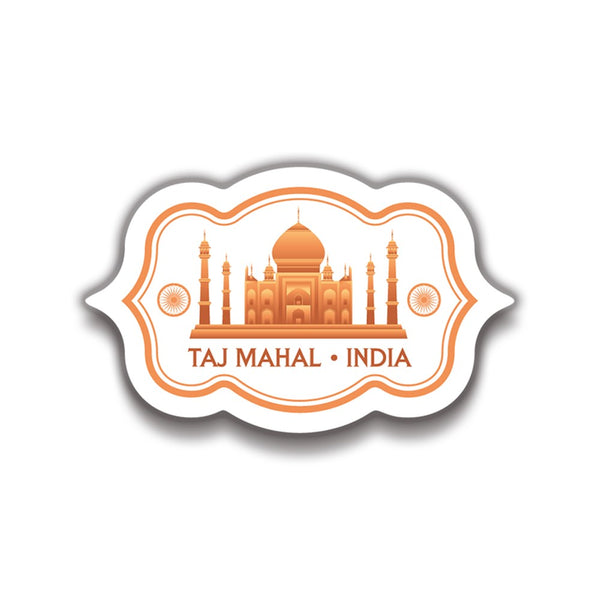 Hindistan Tac Mahal 8x5 cm Sticker