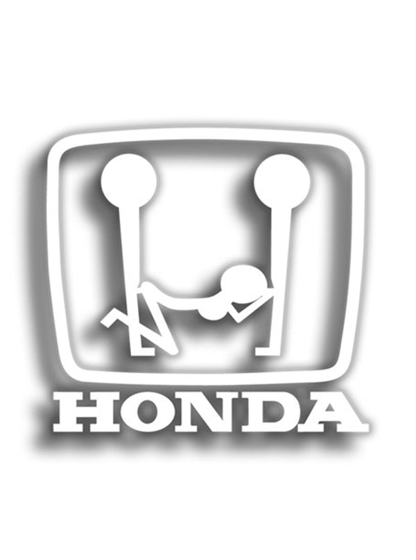 Honda 9x9 cm Siyah Sticker