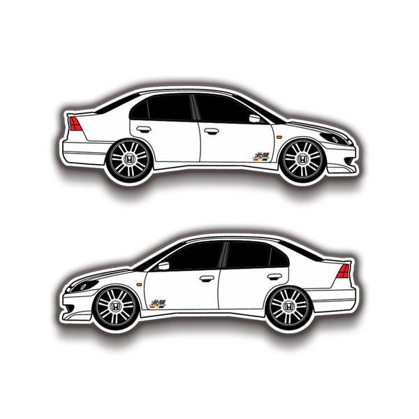 Honda Civic 16x5 cm Sticker