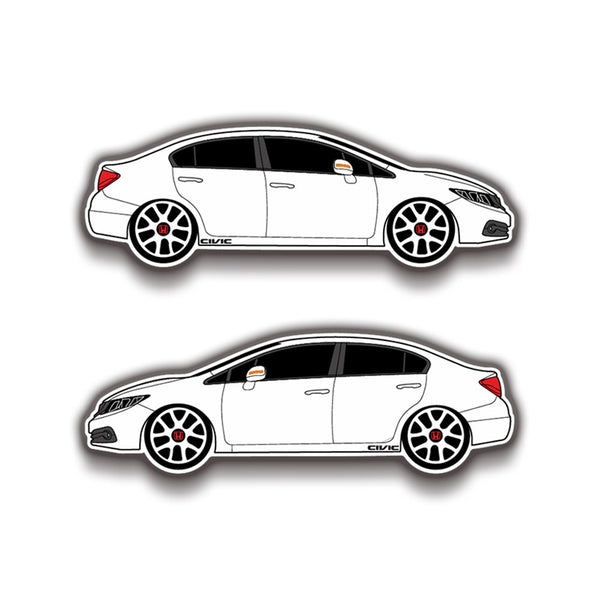 Honda Civic 15x5 cm Sticker