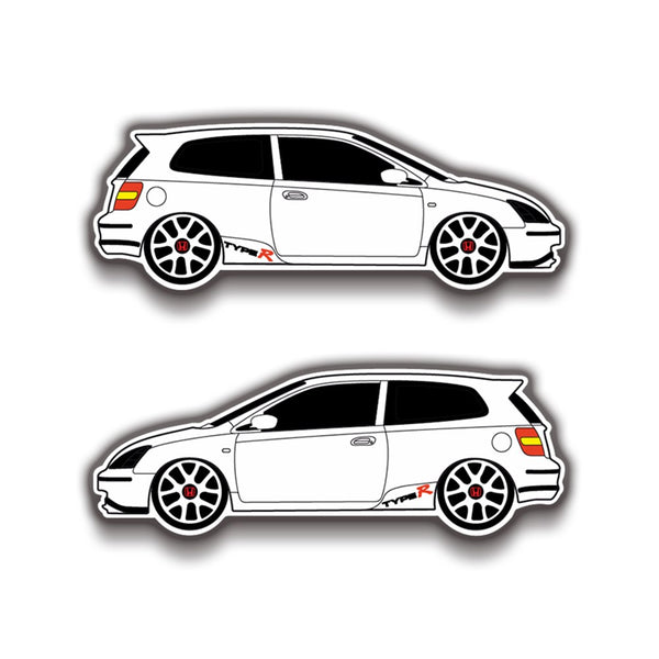 Honda Civic 14x5 cm Sticker