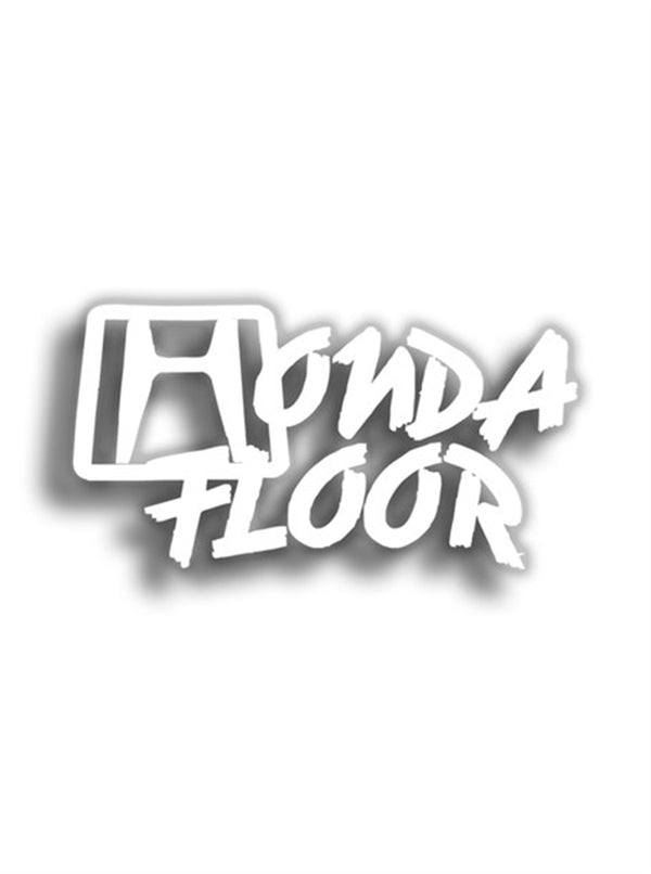 Honda Floor 10x5 cm Siyah Sticker