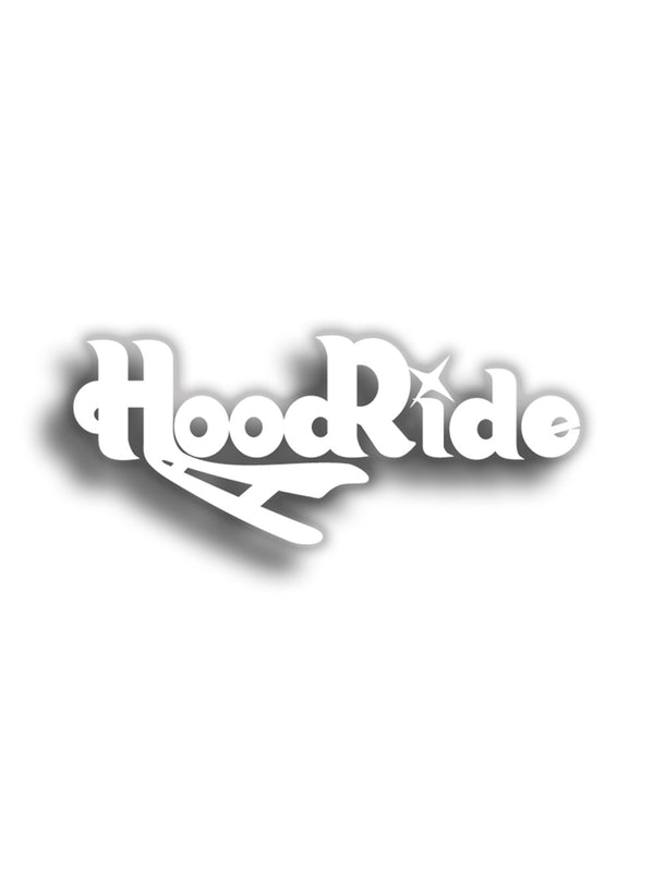 HoodRide 9x4 cm Sticker