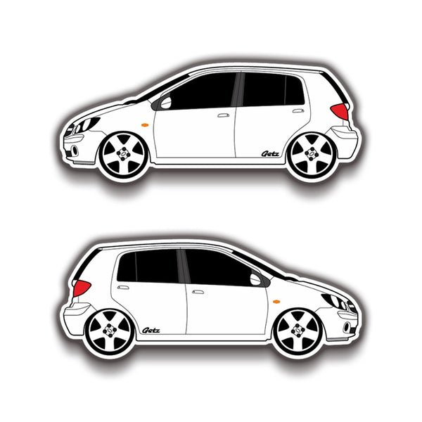 Hyundai Getz 15x6 cm Sticker