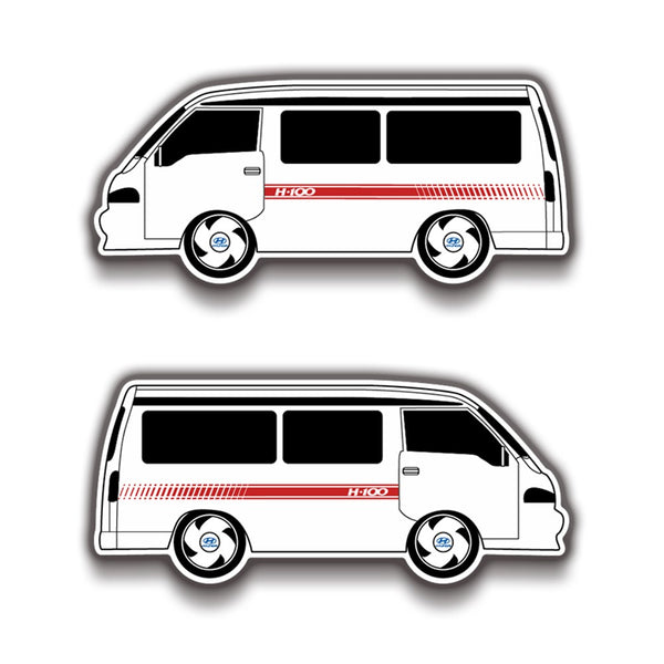 Hyundai H 14x6 cm Sticker