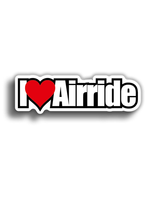 I Love Airride 10x4 cm Sticker