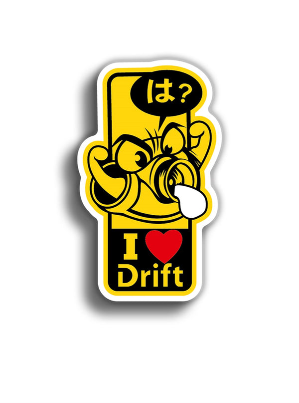 I Love Drift 11x6 cm Sticker