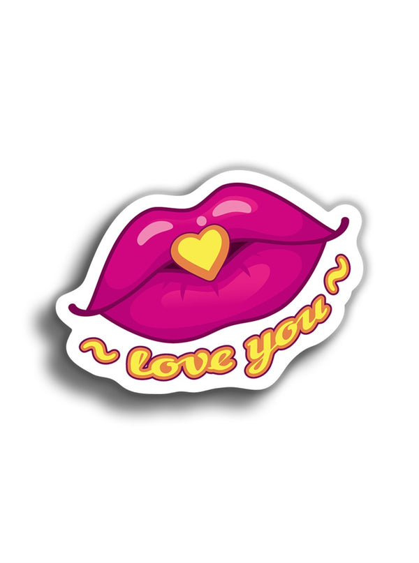 I Love You 10x7 cm Sticker