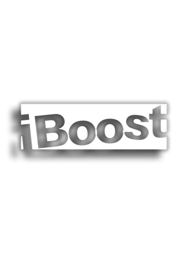 iBoost 10x4 cm Siyah Sticker