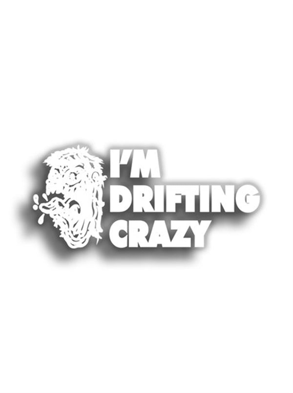 I'm Drifting Crazy 10x5 cm Siyah Sticker