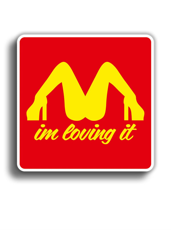 I'm Lovin It 7x2 cm Sticker