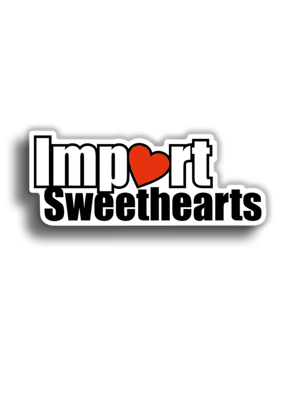 Import Sweethearts 10x4 cm Sticker