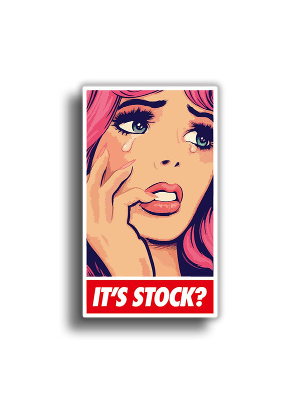 It's Stock 10x6 cm Sticker