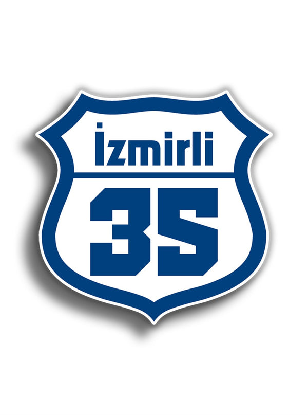 İzmirli 10x10 cm Sticker