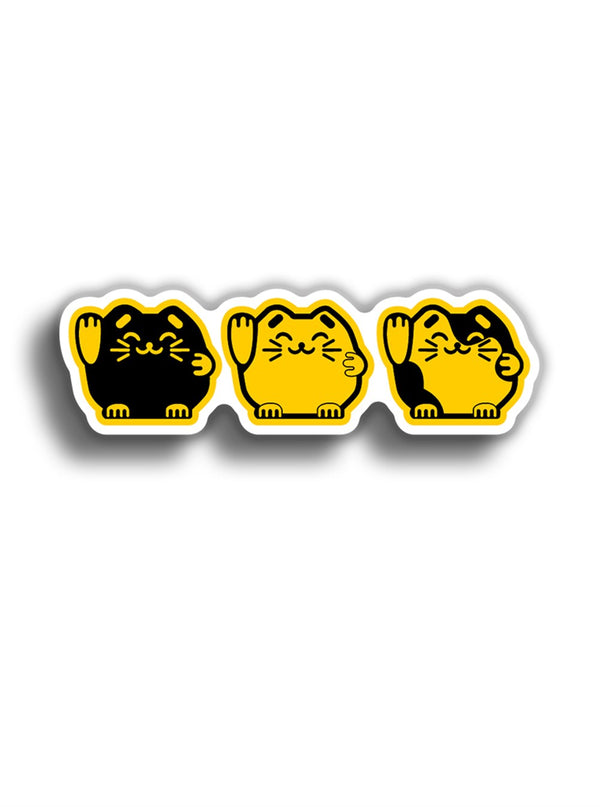 Japan Cats 12x3 cm Sticker