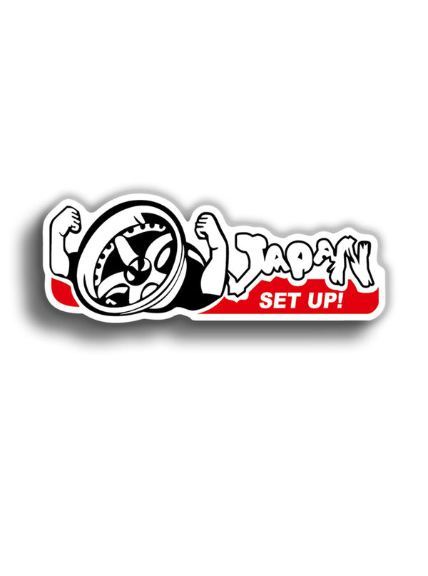 Japan Set Up 10x4 cm Sticker