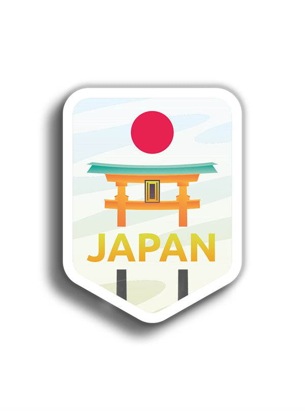 Japonya 11x9 cm Sticker