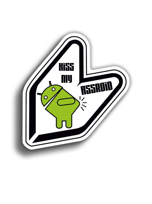 JDM Assdroid 9x8 cm Sticker