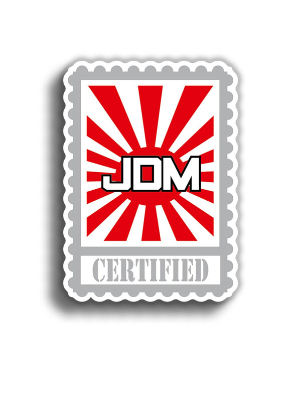 JDM Certified 12x8 cm Sticker