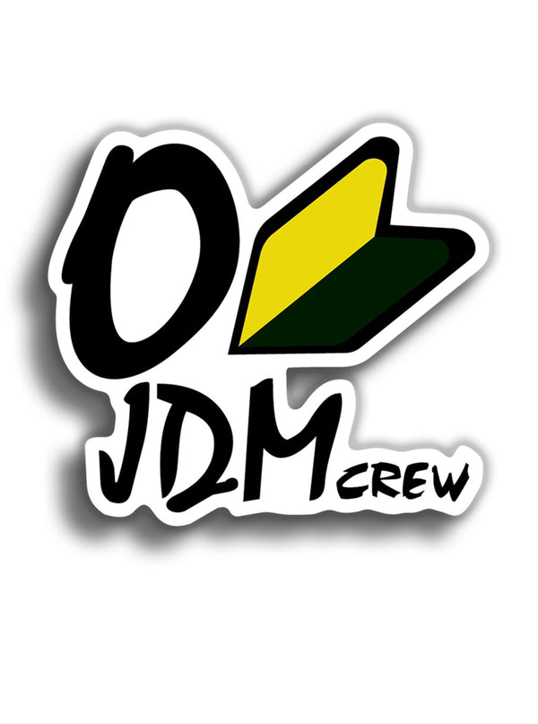 JDM Crew 12x11 cm Sticker