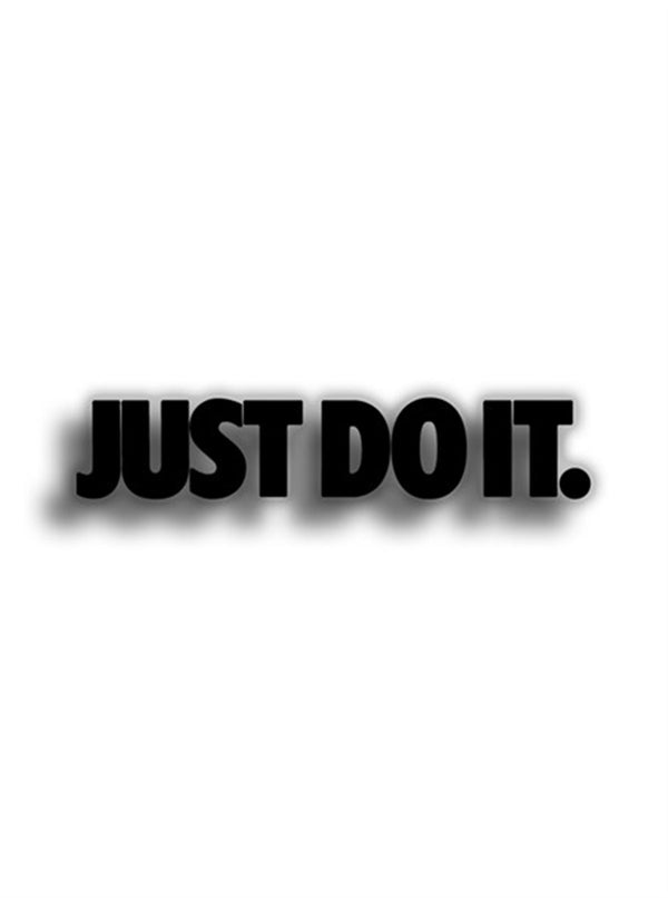 Just Do It 15x3 cm Siyah Sticker