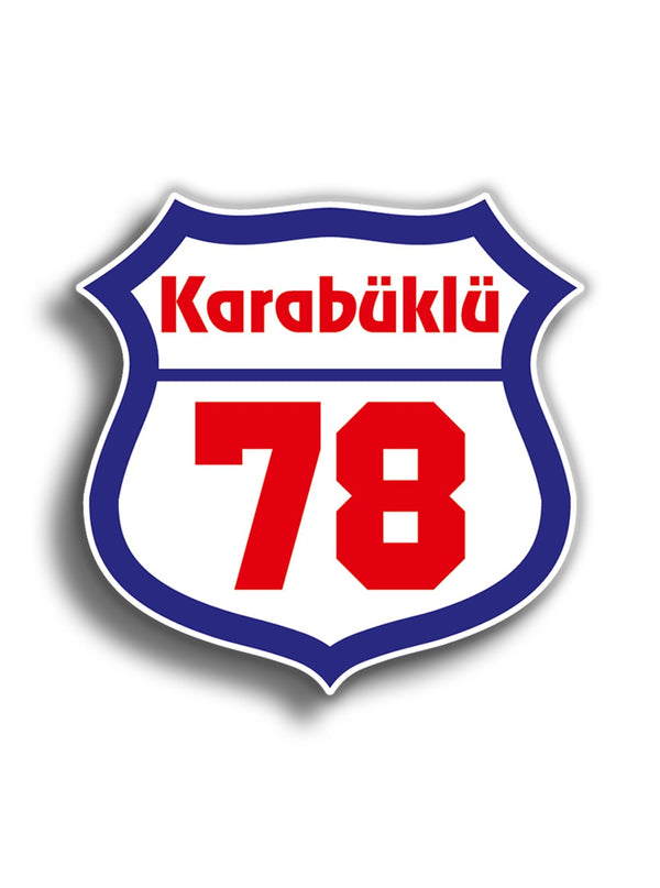 Karabüklü 10x10 cm Sticker