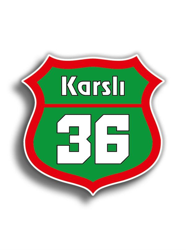 Karslı 10x10 cm Sticker