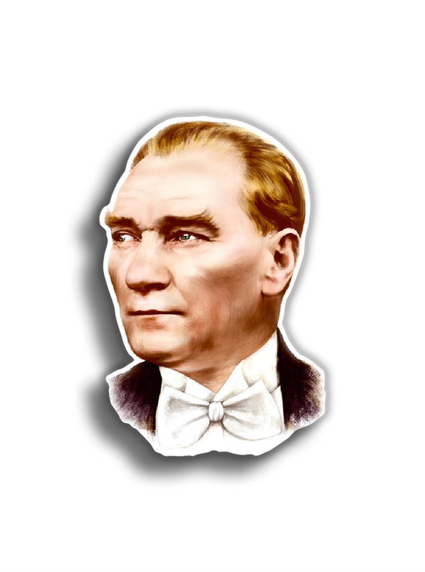 Kemal Atatürk Silüet 10x7 cm Sticker