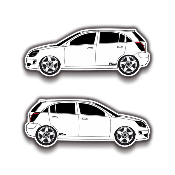 Kia Rio 16x6 cm Sticker