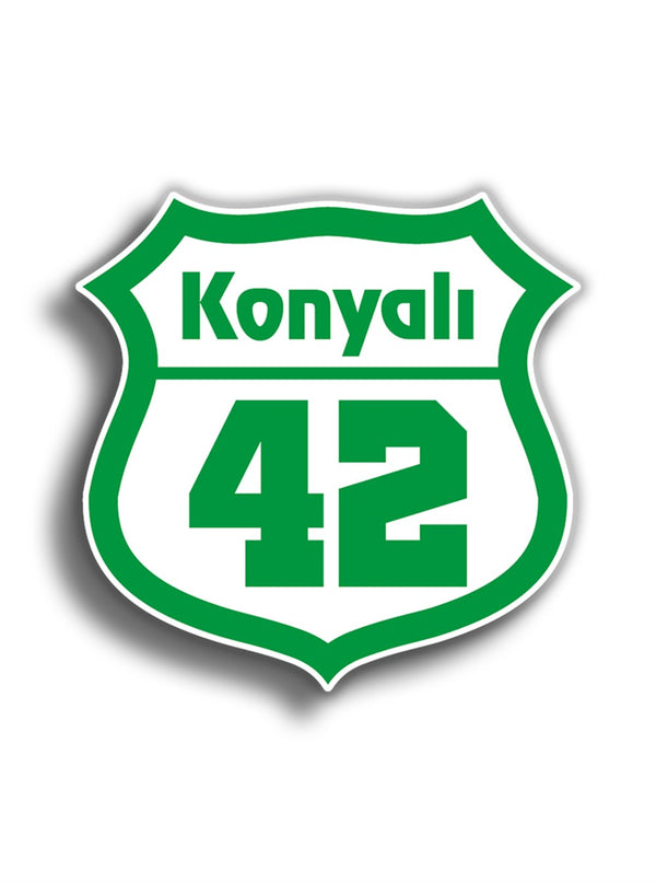 Konyalı 10x10 cm Sticker