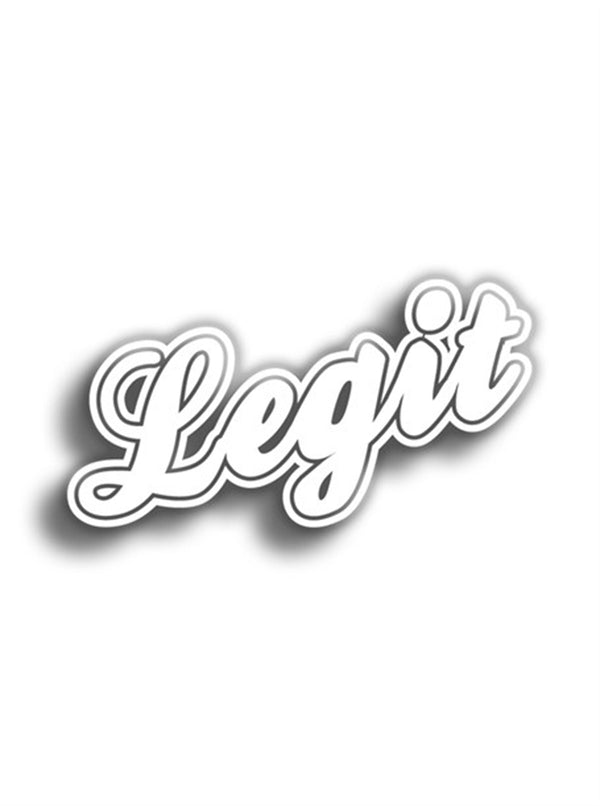 Legit 12x7 cm Siyah Sticker