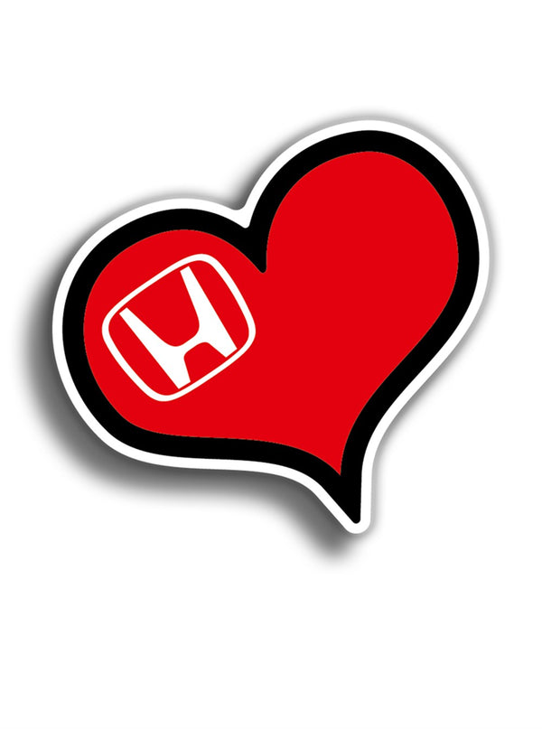 Love Honda 10x9 cm Sticker