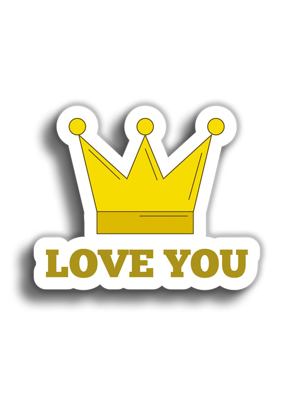 Love You 10x8 cm Sticker