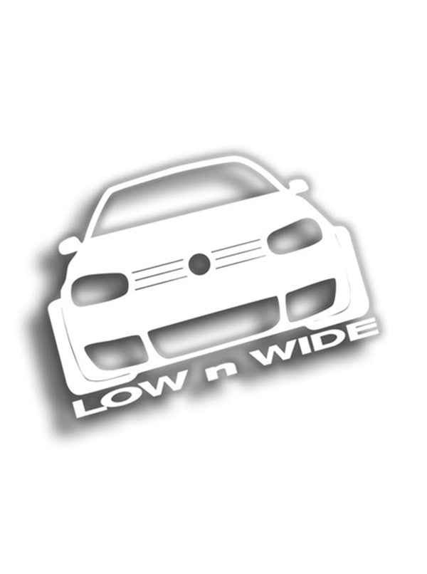 Low n Wide 10x8 cm Siyah Sticker