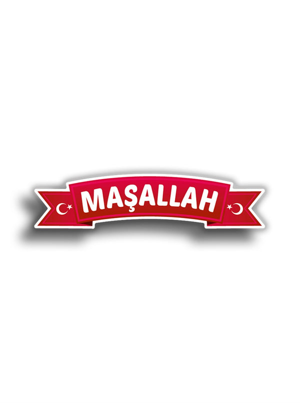 Maşallah 16x4 cm Sticker