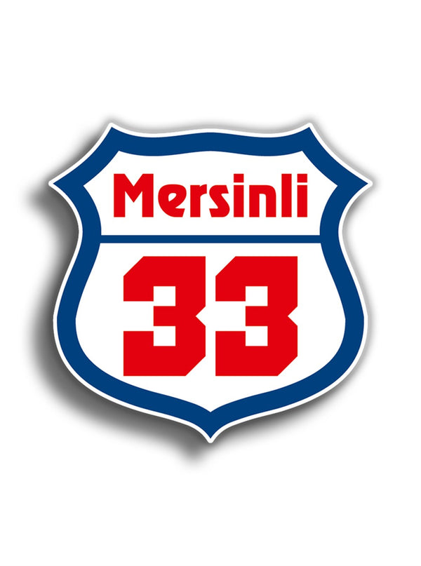 Mersinli 10x10 cm Sticker