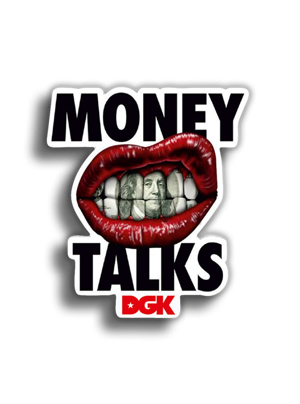 Money Talks 8x7 cm Sticker