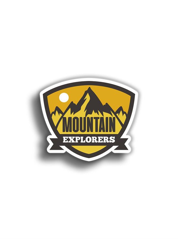 Mountain Explorers 9x7 cm Sticker