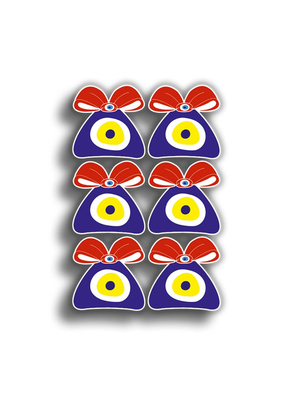 Nazar Boncuğu 6'lı 11x7 cm Sticker